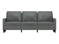 Clearance Sofá de 3 lugares 180 cm tecido cinza-escuro PT160332 Cinzento