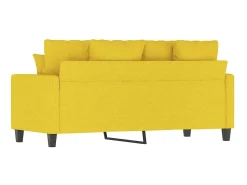 Sofá| Sofá de 2 lugares 140 cm tecido amarelo-claro PT110115 Amarelo claro