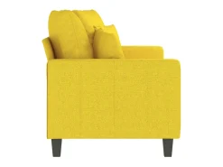 Sofá| Sofá de 2 lugares 140 cm tecido amarelo-claro PT110115 Amarelo claro