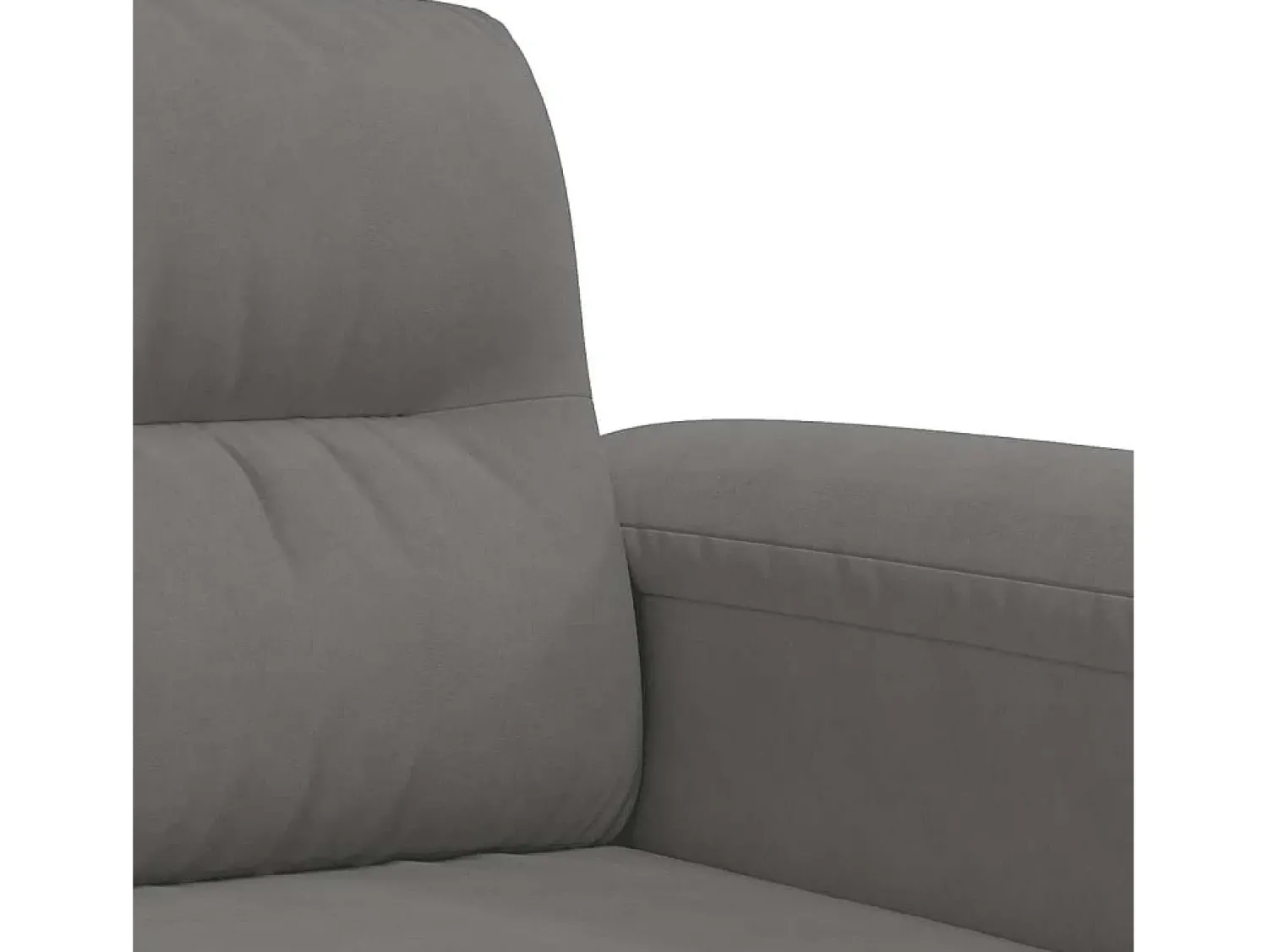 Sofá|vidaxl Sofá de 3 lugares 180 cm tecido de microfibra -escuro Cinzento
