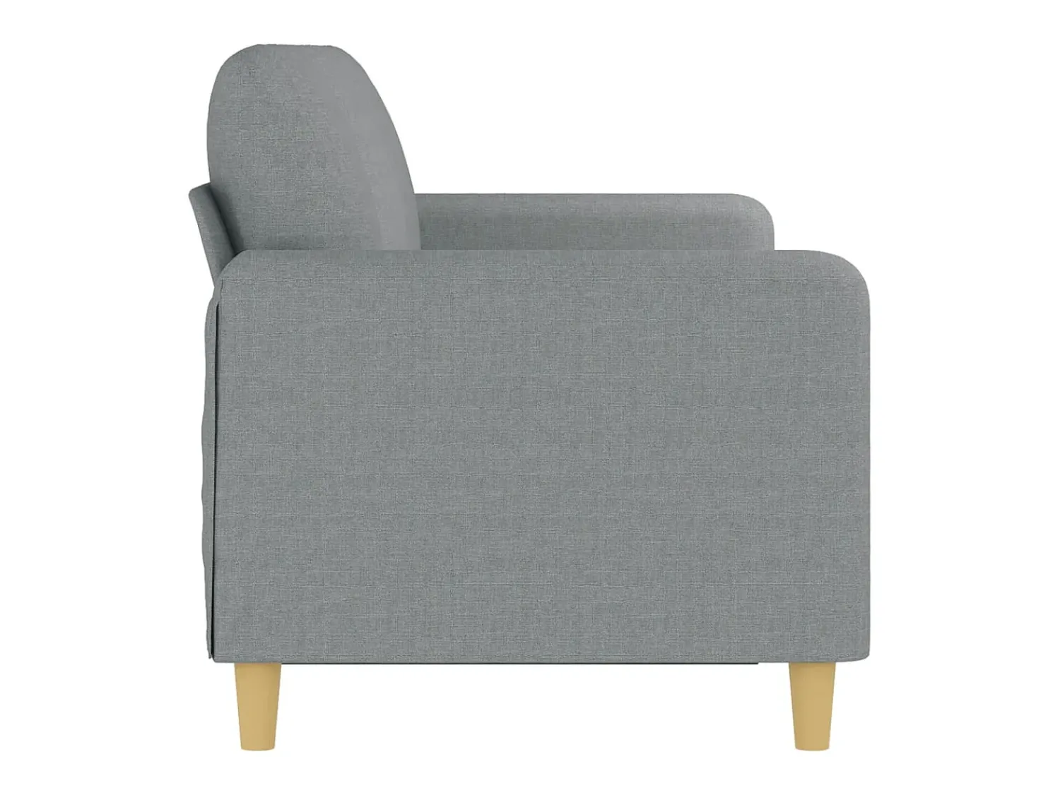 Sofá| Sofá de 3 lugares 180 cm tecido cinza-claro PT598782 Cinzento claro