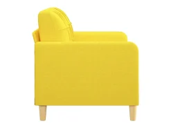 Outlet Sofá de 2 lugares 120 cm tecido -claro PT365708 Amarelo