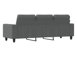 Sofá* Sofá de 3 lugares 180 cm tecido cinza-escuro PT284458 Cinzento