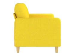 Discount Sofá de 3 lugares 180 cm tecido -claro PT894186 Amarelo