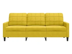 vidaxl Sofá de 3 lugares 180 cm veludo^ Sofá