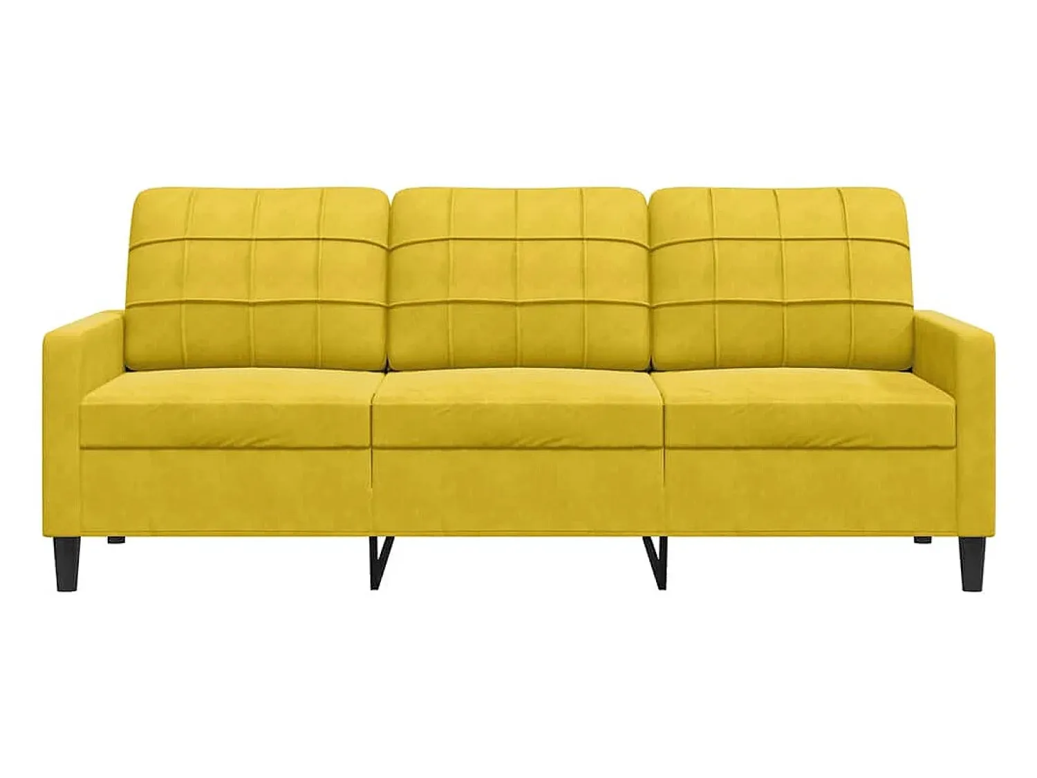 vidaxl Sofá de 3 lugares 180 cm veludo^ Sofá
