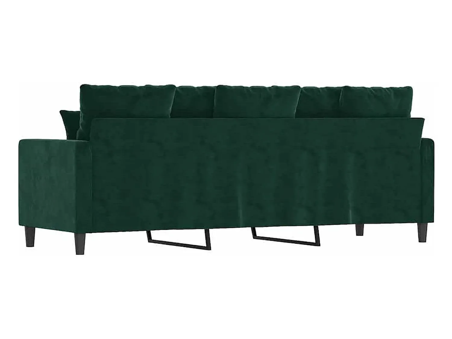 Online vidaxl Sofá de 3 lugares 180 cm veludo -escuro Verde