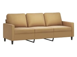 Online Sofá de 3 lugares 180 cm veludo PT566580 Castanho
