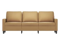 Online Sofá de 3 lugares 180 cm veludo PT566580 Castanho