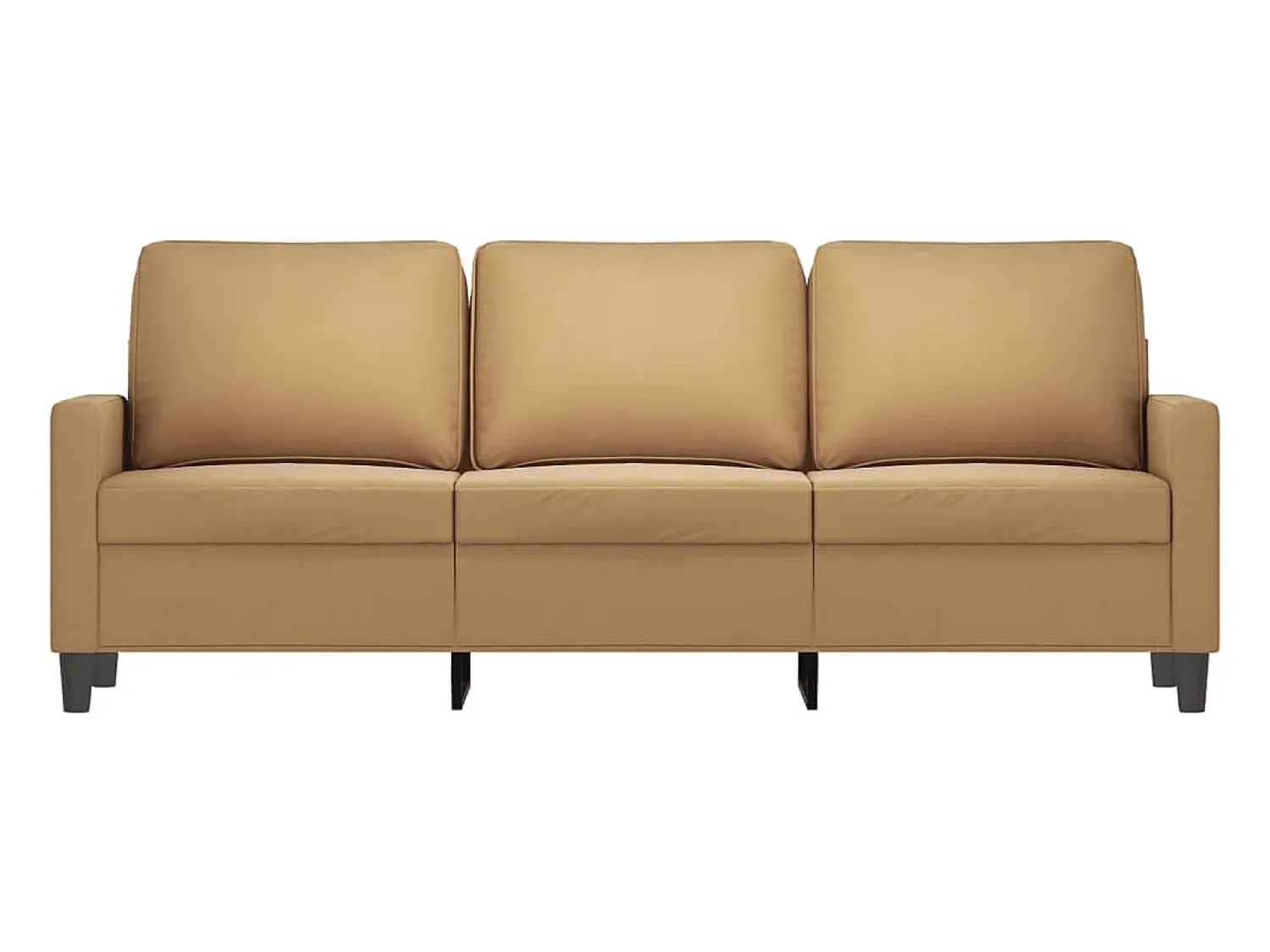Online Sofá de 3 lugares 180 cm veludo PT566580 Castanho