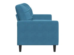 Discount Sofá de 3 lugares 180 cm veludo PT105100 Azul