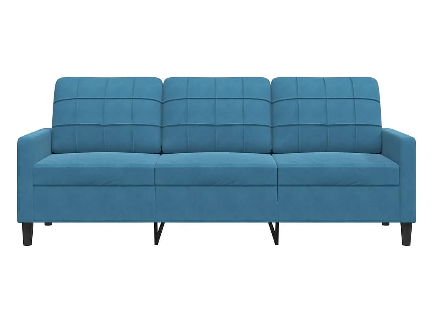 Discount Sofá de 3 lugares 180 cm veludo PT105100 Azul