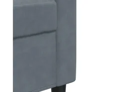 Outlet vidaxl Sofá de 2 lugares 120 cm veludo cinza-escuro Cinzento