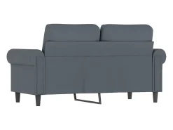 Sofá* Sofá de 2 lugares 120 cm veludo cinza-escuro PT246520 Cinzento