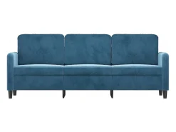 Sofá| Sofá de 3 lugares 180 cm veludo PT403483 Azul
