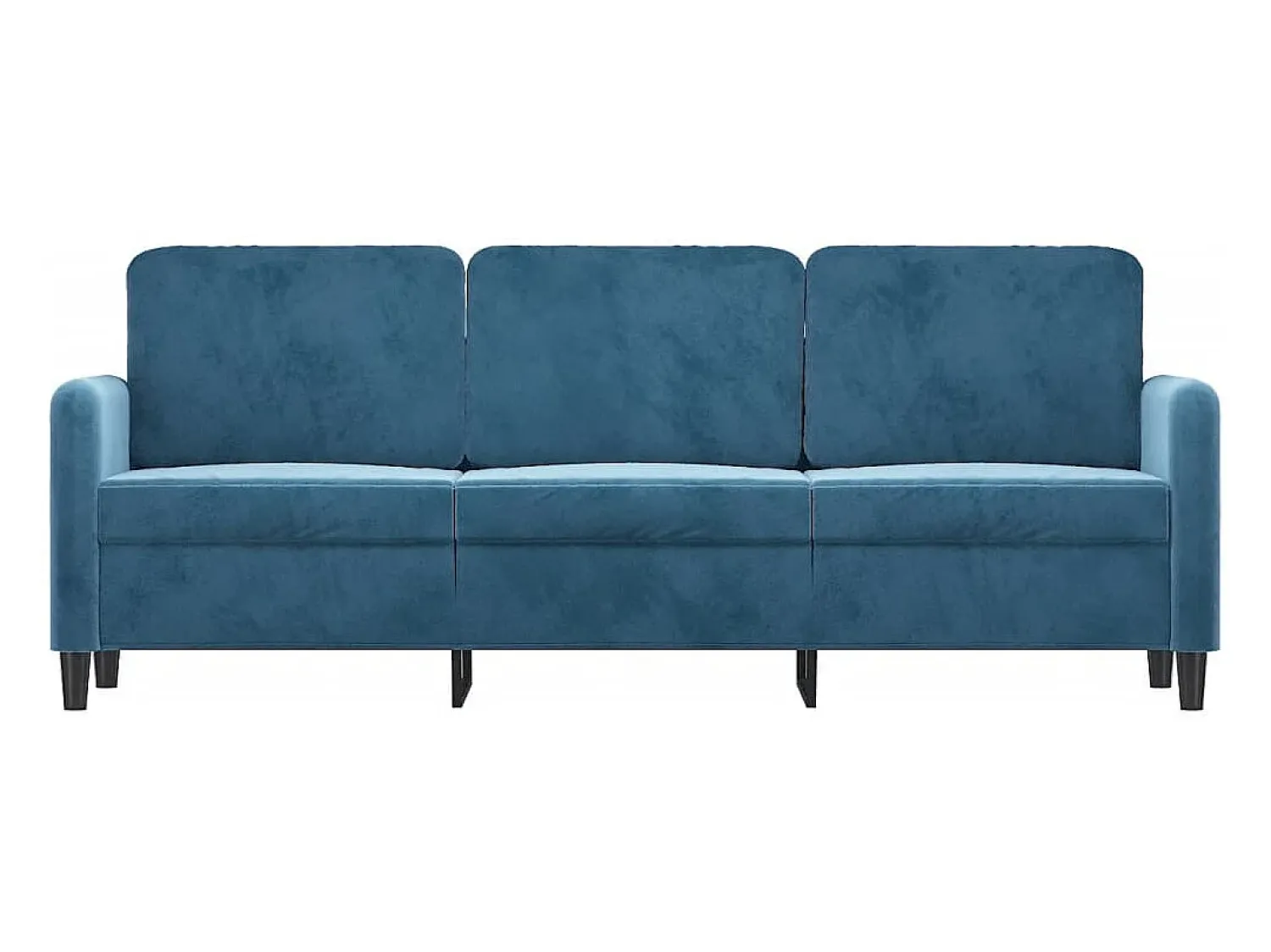 Sofá| Sofá de 3 lugares 180 cm veludo PT403483 Azul