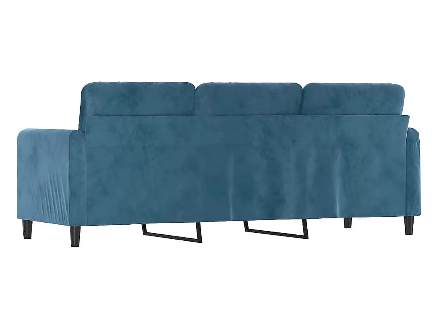Sofá| Sofá de 3 lugares 180 cm veludo PT403483 Azul