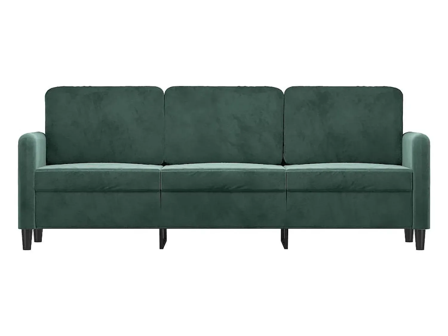 Sofá de 3 lugares 180 cm veludo -escuro PT936879^ Sofá