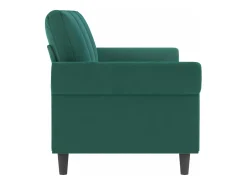 Sofá de 3 lugares 180 cm veludo -escuro PT551202^ Sofá