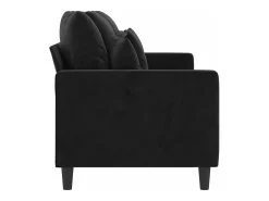 Sofá| Sofá de 3 lugares 180 cm veludo PT488193 Preto