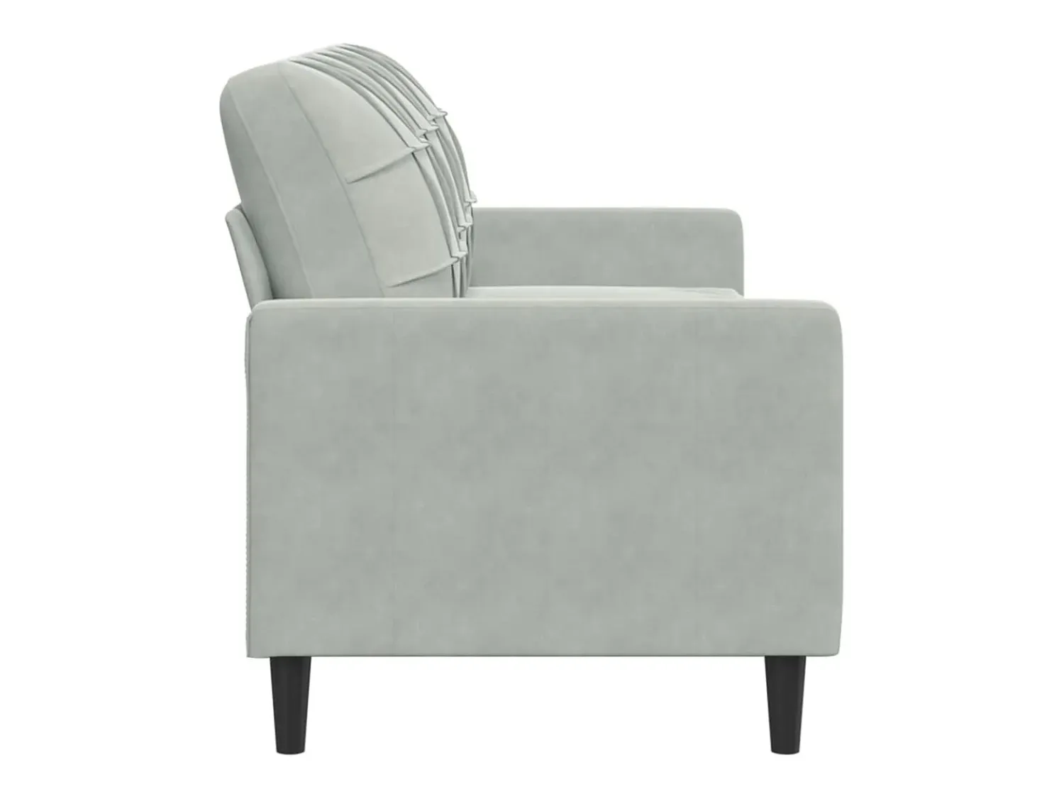 Sofá de 3 lugares 180 cm veludo -claro PT415353^ Sofá
