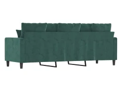 Sofá| Sofá de 3 lugares 180 cm veludo -escuro PT541037 Verde