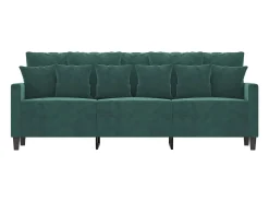 Sofá| Sofá de 3 lugares 180 cm veludo -escuro PT541037 Verde