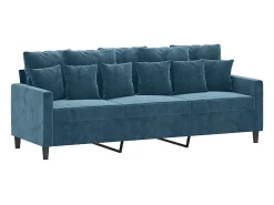 vidaxl Sofá de 3 lugares 180 cm veludo^ Sofá