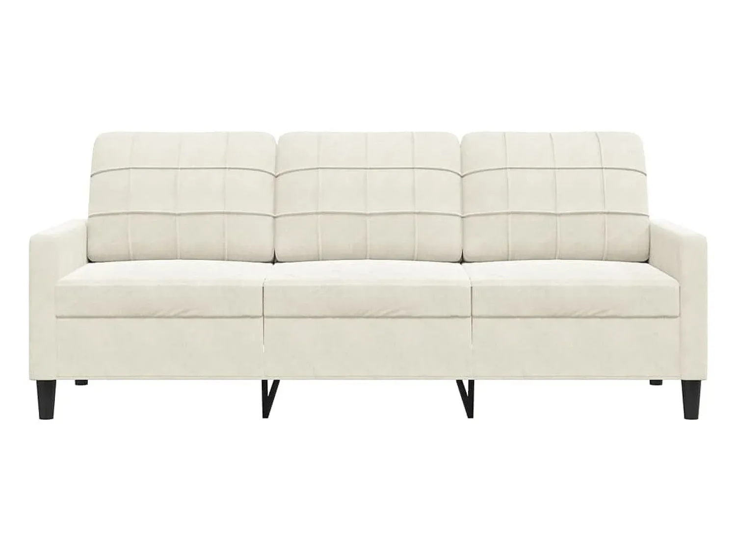 Sofá de 3 lugares 180 cm veludo cor PT297673^ Sofá