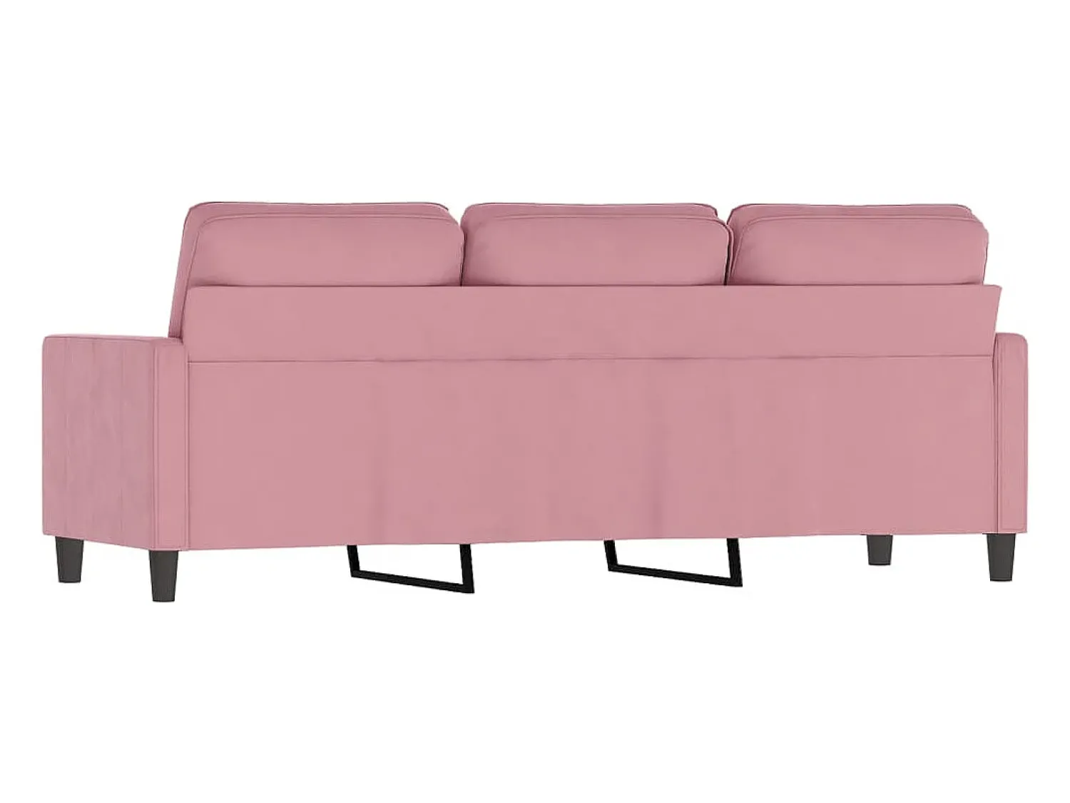 New Sofá de 3 lugares 180 cm veludo PT212540 Rosa