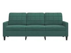 Sofá| Sofá de 3 lugares 180 cm veludo -escuro PT178718 Verde