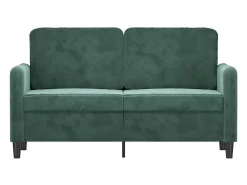 Sofá de 2 lugares 120 cm veludo -escuro PT307526^ Sofá