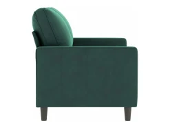 New Sofá de 2 lugares 120 cm veludo -escuro PT850411 Verde