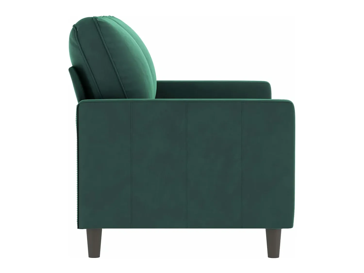 New Sofá de 2 lugares 120 cm veludo -escuro PT850411 Verde