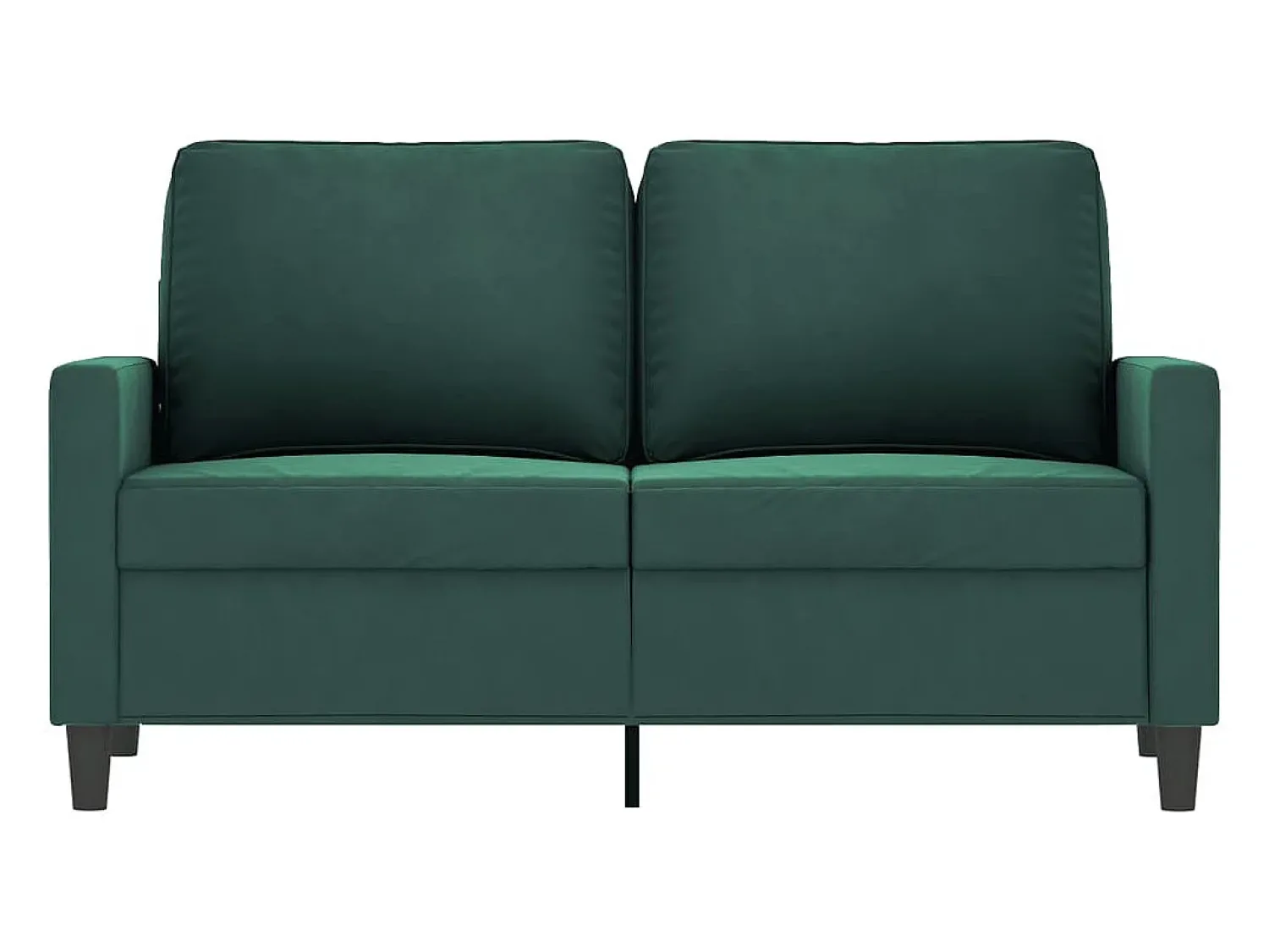 New Sofá de 2 lugares 120 cm veludo -escuro PT850411 Verde