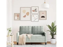 Sale Sofá de 2 lugares 120 cm veludo -claro PT544930 Cinzento