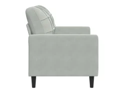 Sale Sofá de 2 lugares 120 cm veludo -claro PT544930 Cinzento