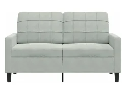 Sale Sofá de 2 lugares 120 cm veludo -claro PT544930 Cinzento
