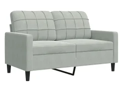 Sale Sofá de 2 lugares 120 cm veludo -claro PT544930 Cinzento