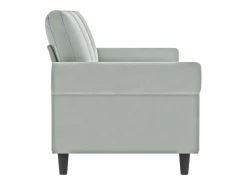 Sofá| Sofá de 3 lugares 180 cm veludo cinzento-claro PT811438 Cinzento claro