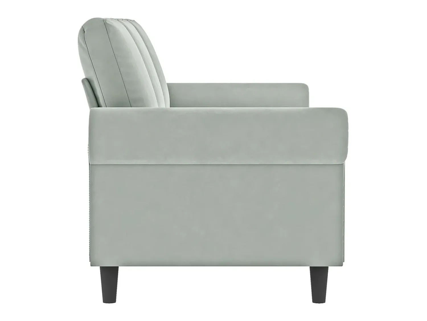Sofá| Sofá de 3 lugares 180 cm veludo cinzento-claro PT811438 Cinzento claro