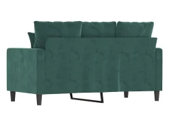 Sofá de 2 lugares 120 cm veludo -escuro PT979433^ Sofá