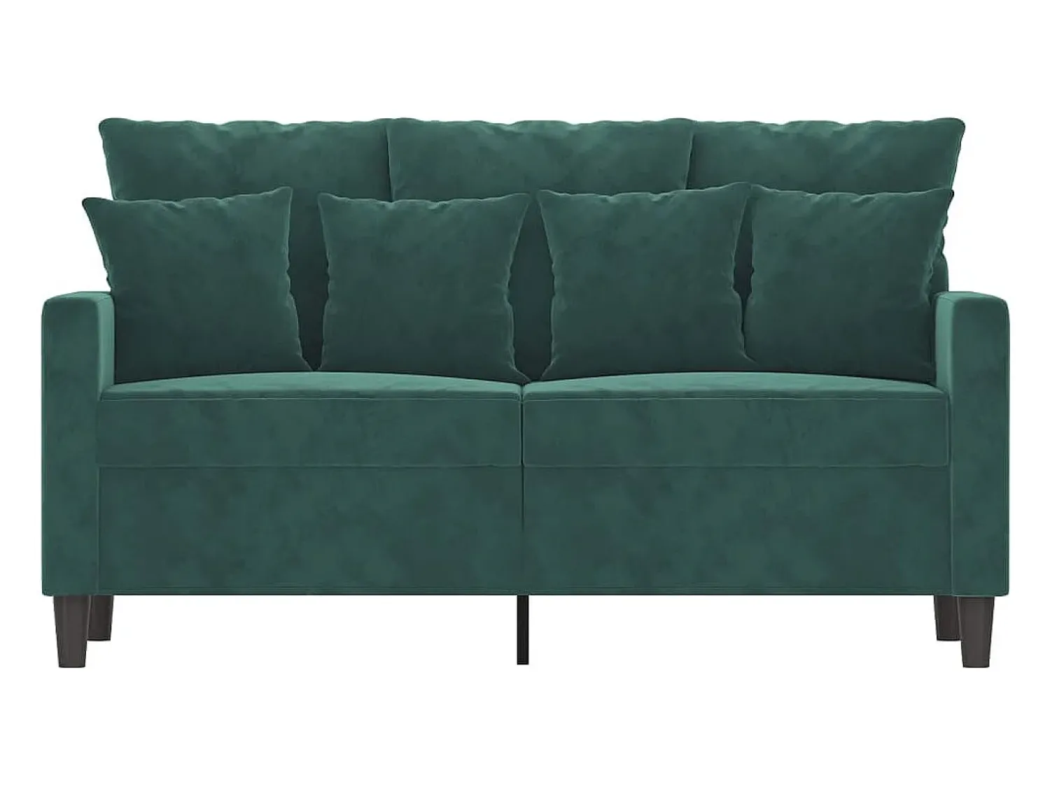 Sofá de 2 lugares 120 cm veludo -escuro PT979433^ Sofá