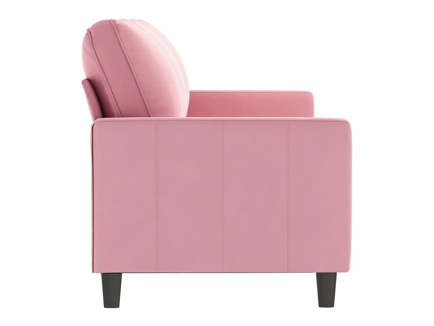 Sofá|vidaxl Sofá de 3 lugares 180 cm veludo Rosa