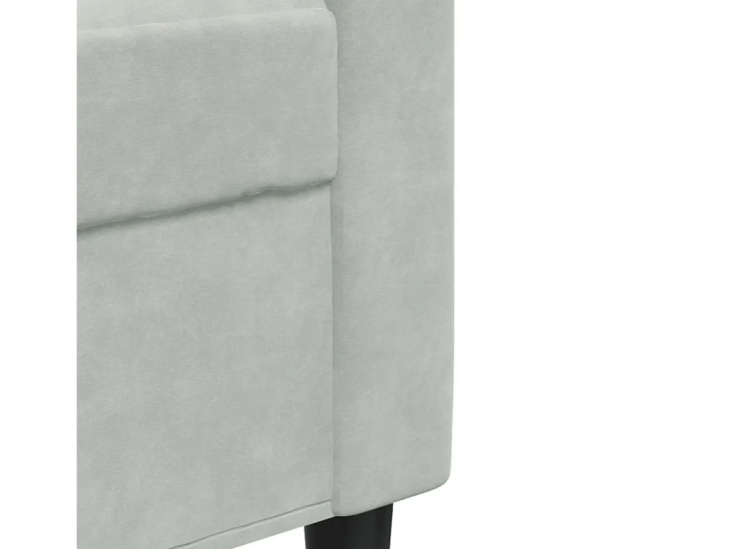 Best vidaxl Sofá de 3 lugares 180 cm veludo -claro Cinzento