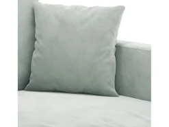 Sofá*vidaxl Sofá de 2 lugares 120 cm veludo -claro Cinzento