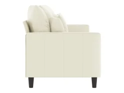 Best Sofá de 3 lugares 180 cm veludo cor PT243846 Creme