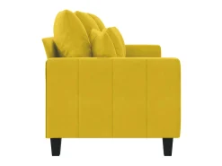 Sofá|vidaxl Sofá de 3 lugares 180 cm veludo Amarelo