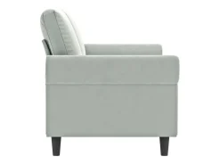 Sofá* Sofá de 2 lugares 140 cm veludo cinza-claro PT161064 Cinzento claro