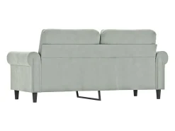Sofá* Sofá de 2 lugares 140 cm veludo cinza-claro PT161064 Cinzento claro